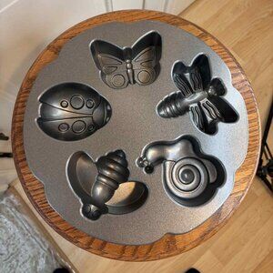 Nordic Ware Garden Bugs Single Cake Pan 3D Baking Mold Cast Aluminum Butterfly